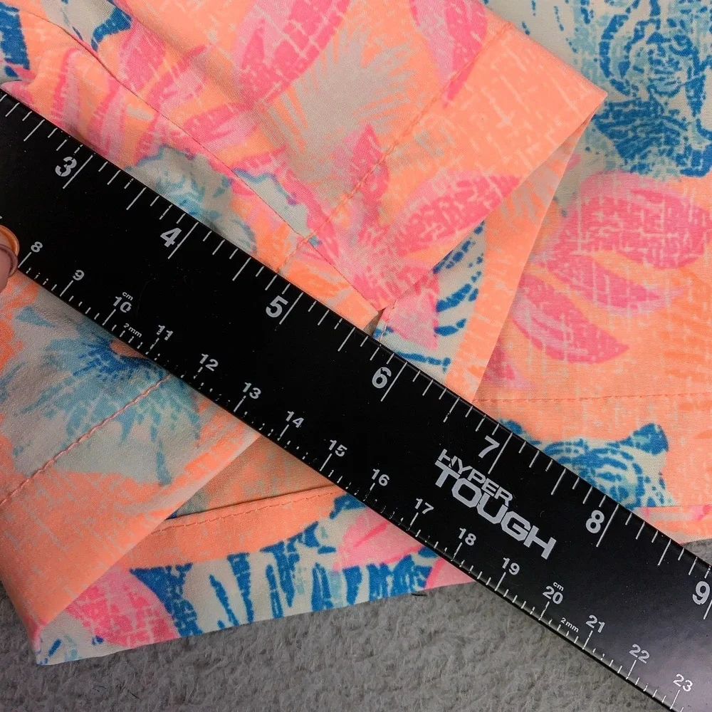 Chubbies The Lion With Stripes Swim Trunk Mens XL Peach Floral 5.5